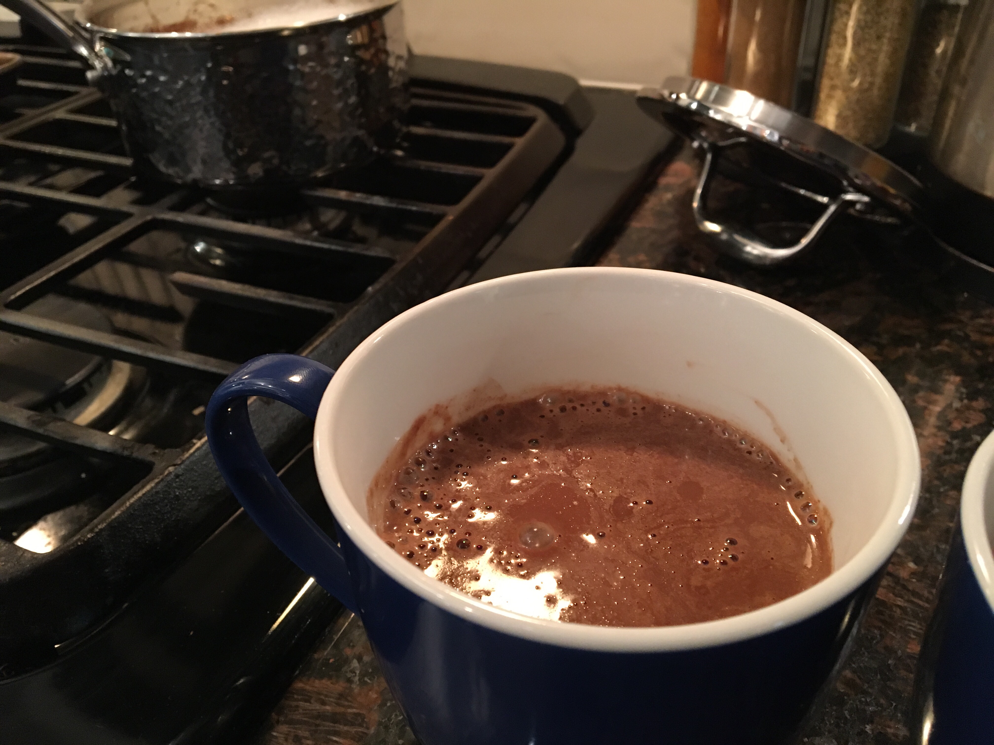 Almond milk hot chocolate recipe by Yasmine Hardcastle
